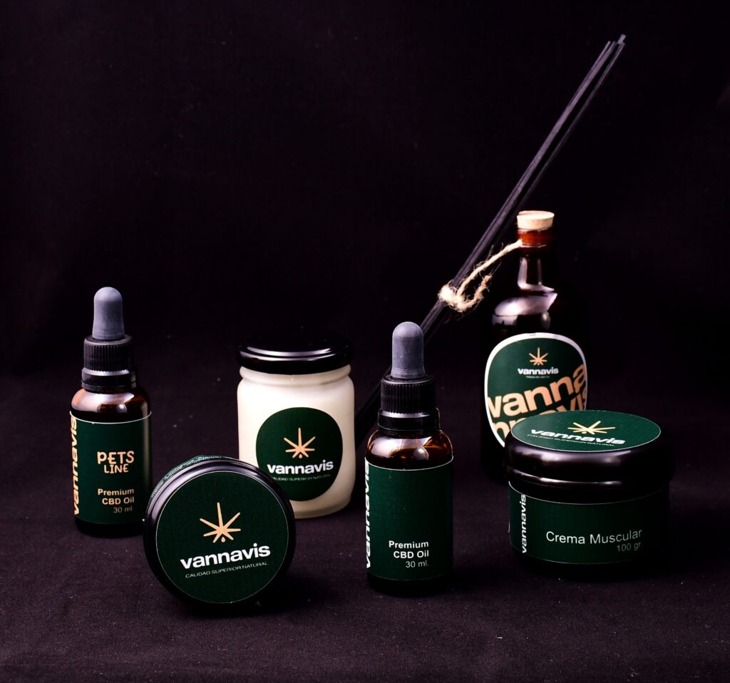 Productos naturales a base de cannabis medicinal de Vannavis